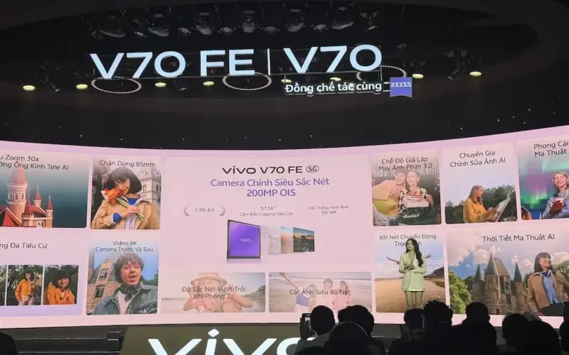 هاتفا Vivo V70 و Vivo V70 FE مصممان لعشاق التصوير الفوتوغرافي.